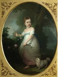 Muotokuva Jelena Naryshkinasta lapsena, 1790-luvun alku