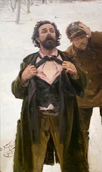 Tutkielma maalaukseen "Verisunnuntai 22. tammikuuta 1905", 1905