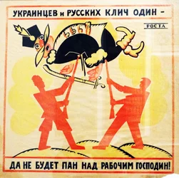 Kommunistisen propagandan juliste