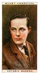 Antonio Moreno 1887-1967, espanjalainen näyttelijä, 1928.