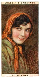 Pola näyttelijä 1894-1987, puolalainen näyttelijä, 1928.