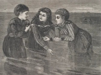 Kylpeminen Long Branchissa Oh, eikö ole kylmä joka lauantai, Vol. III, New Serie..., 26. elokuuta 1871.
