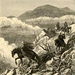 Laskeutuminen Mount Washingtonista, 1872.
