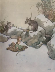 Hän seisoi ovella ja pyysi palan ohramaissia, vuodelta 1930