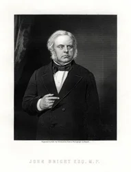 John Bright, brittiläinen radikaali ja liberaali valtiomies, 1800-luku.