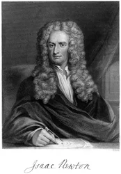 Sir Isaac Newton, englantilainen matemaatikko, tähtitieteilijä ja fyysikko, 1800-luku.