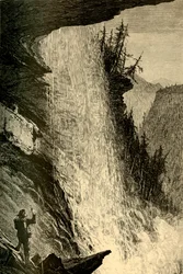 "Under the Catskill Falls", 1874.