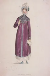 Nainen kävelymekossa, c1810