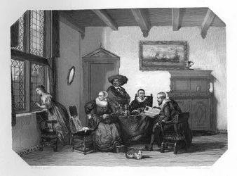 Vanha hollantilainen perheen kotitalous, 1870