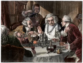 "Tohtori Johnsonin ensimmäinen haastattelu John Wilkesin kanssa", 1866.