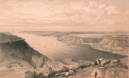 "Sebastopolin sataman pohjoispuoli, sataman huipulta", 1856