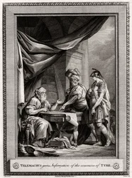 Telemachus saa tietoa Tyroksen kaupasta, 1775