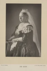 Kuningatar Victoria. Ison-Britannian ja Irlannin Yhdistyneen kuningaskunnan kuningatar ja (vuodesta 1876) Intian keisarinna. Muotokuva.