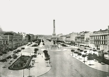 Restauradores Square, Lissabon, Portugali, 1895.