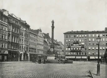 Karolinenplatz, München, Saksa, 1895.