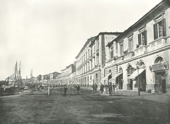 Marina, Messina, Sisilia, Italia, 1895.