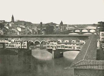 Ponte Vecchio, Firenze, Italia, 1895.