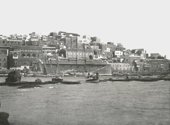 Näkymä mereltä, Jaffa, Palestiina, 1895.