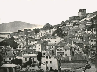 Näkymä kaupunkiin, Gibraltar, 1895.