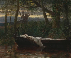 The Lady of Shalott [1862, Royal Academy of Arts, Lontoo, näyttelyluettelo]