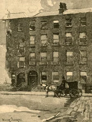 Daniel OConnellin talo Merrion Squarella, Dublinissa, Irlannissa, vuodelta 1890.