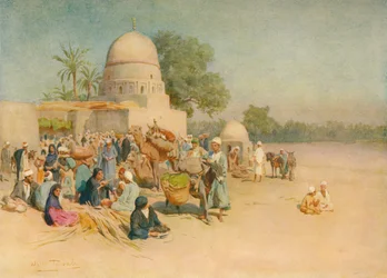 Markkinat aavikon reunalla, c1905, 1912