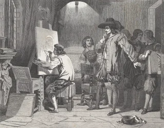 Sebastian Gomezin löysi hänen mestarinsa Murillo, At Work, Illustrated L..., 29. huhtikuuta 1848.