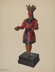 Botiga de cigars indi, c. 1937. finlandès