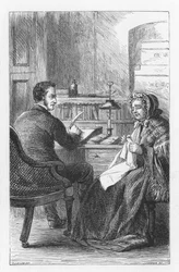 Kohtaus George Eliotin teoksesta The Mill on the Floss, v. 1880