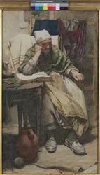 Aika ei liiku, olemuksemme on se, joka liikkuu, 1882 (wc paperilla)