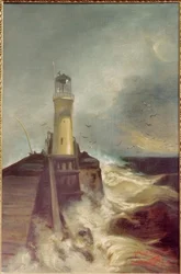 Mole mit Leuchtturm