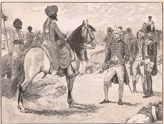 Baillien antautuminen Hyder Ali AD1780:lle