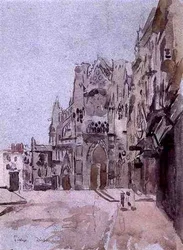 Dieppe (akvarelli paperille)
