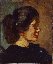 Ellen Heathin muotokuva (öljy kankaalle)