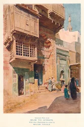 Katunäkymä, Egypti, vuodelta 1907.