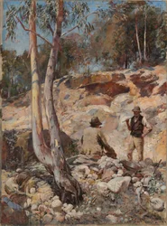 Fossickers - Walter Herbert Withers (1854-1914) - 1893 - Öljy kankaalle - 67,7x49 - Australian kansallisgalleria, Canberra