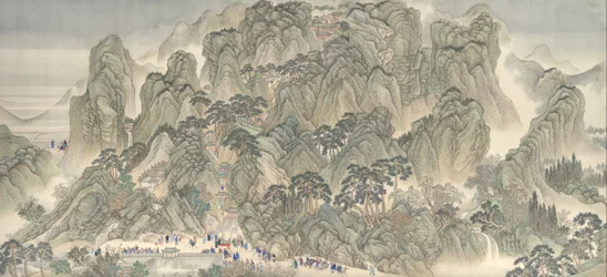 Kangxin keisarin eteläinen tarkastuskierros, käärö 3: Jinan Mount Tai, datataulukko vuoteen 1698.