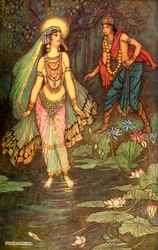 "Shantanu tapaa jumalatar Gangan", 1913.