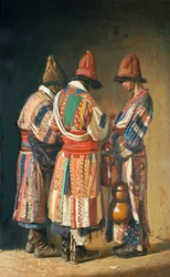 Derwische in Feiertagskostümen (Taschkent)