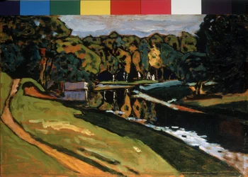 Vassily Kandinskyn (tai Wassily Kandinskyn tai Kandinskyjin) maalaus "Syksy"