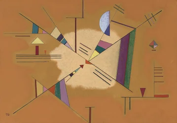 Vassily Kandinskyn (tai Wassily Kandinskyn tai Kandinskyjin) maalaus "Diagonal"