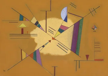 Vassily Kandinskyn (tai Wassily Kandinskyn tai Kandinskyjin) maalaus "Diagonal"