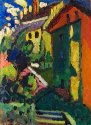 Portaat Murnaun linnaan, 1909.