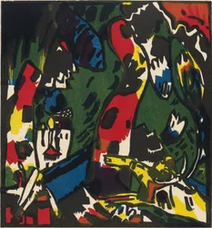 ""An Archer"" maalaus Vassily Kandinsky (tai Wassily Kandinski tai Kandinskyj