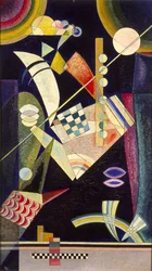 ""Sharp hardness"" Pintura de Vassily Kandinsky (ou Vassily Kandinsky ou Kandinskijfinnish