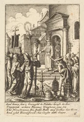 Jeesus Pilatuksen edessä, 1625-77.
