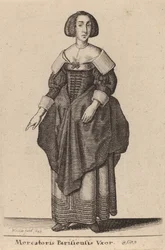 Pariisin kauppiaan vaimo, 1643.