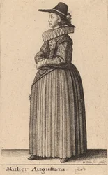 Augustalainen nainen, 1643.