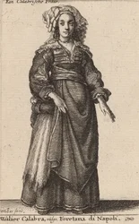 Mulier Calabra, Vulgo, Napolin Foretana.