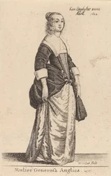 Antelias englantilainen nainen, 1644.